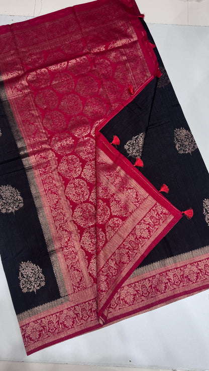 Semi Raw Silk Saree