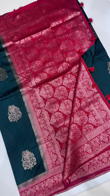 Semi Raw Silk Saree