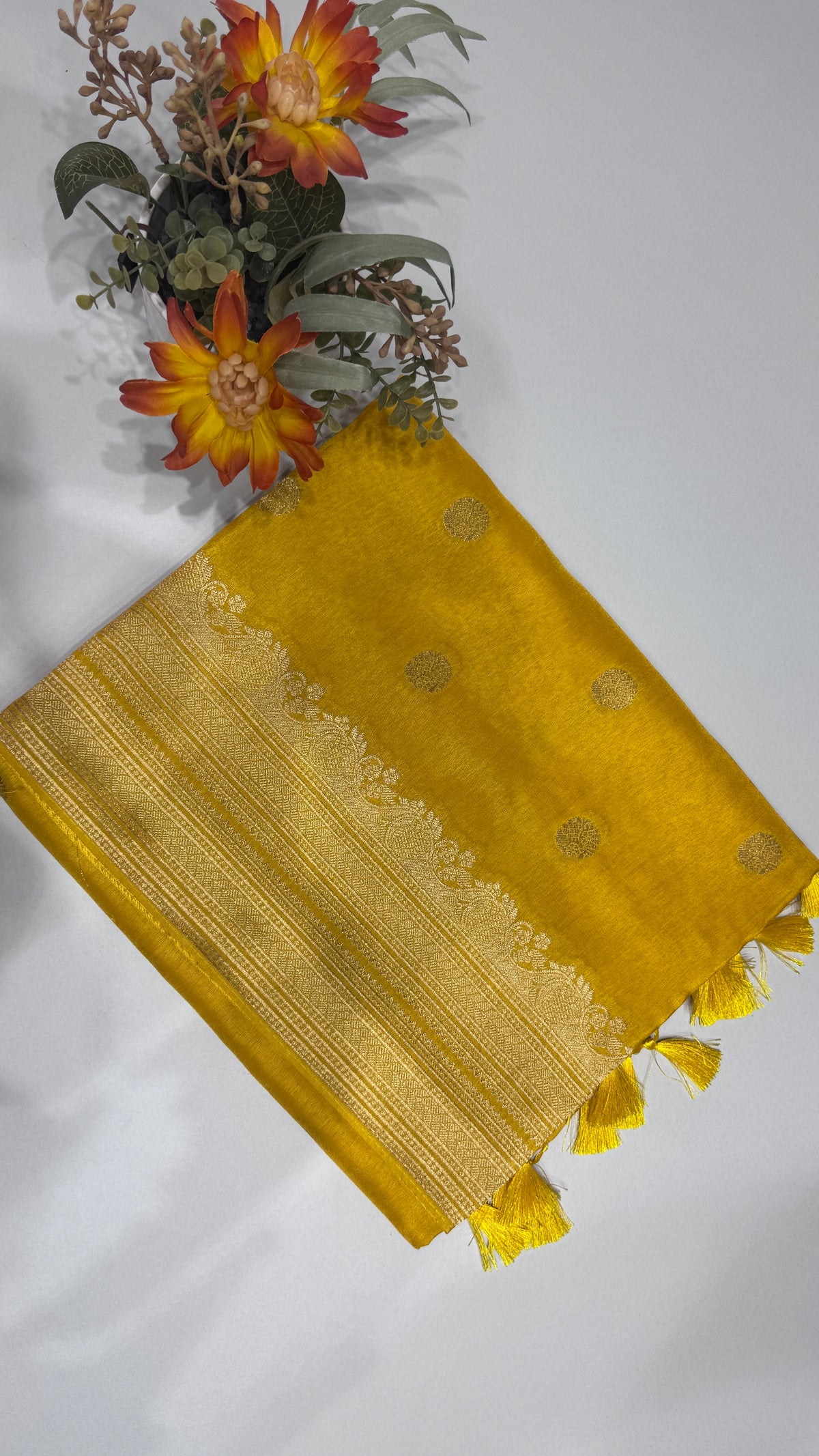 Tussar Georgette Saree with Border
