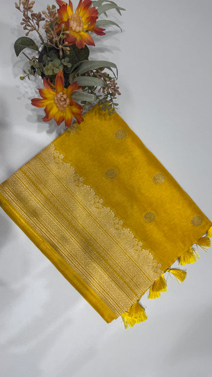 Tussar Georgette Saree with Border
