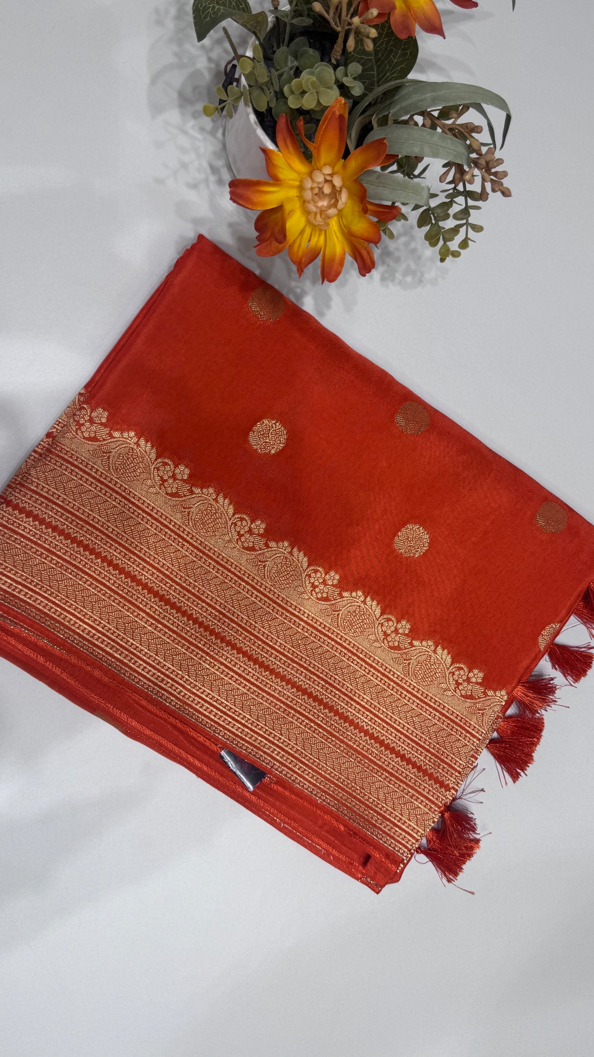 Tussar Georgette Saree with Border