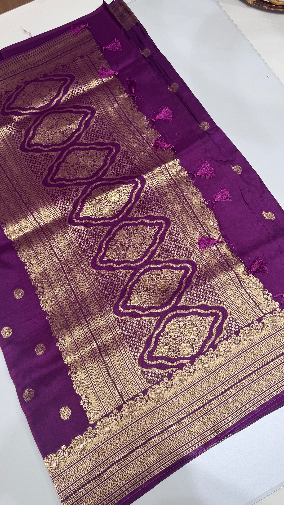 Tussar Georgette Saree with Border