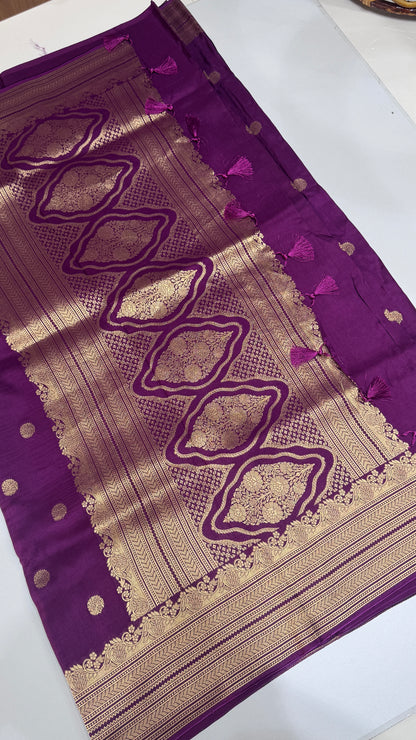 Tussar Georgette Saree with Border