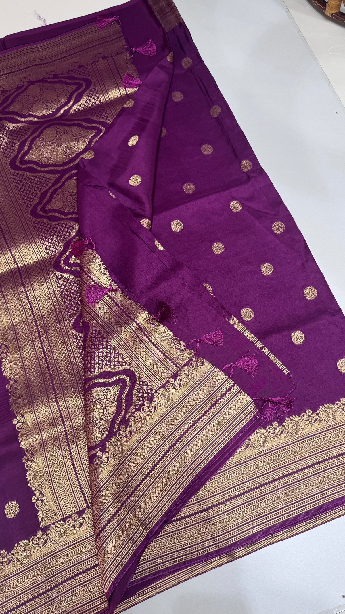 Tussar Georgette Saree with Border