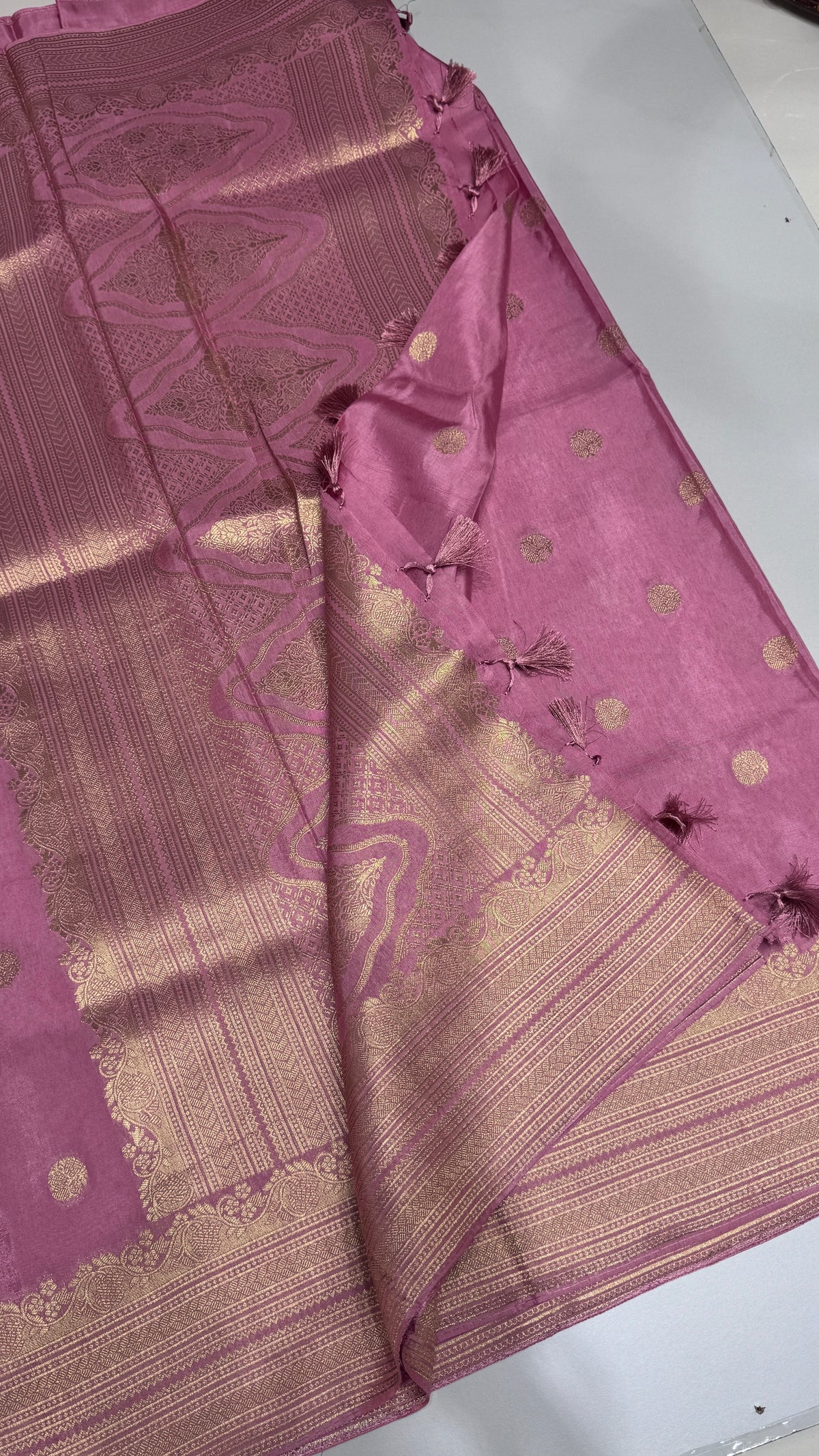 Tussar Georgette Saree with Border