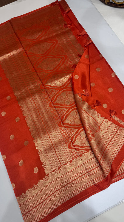 Tussar Georgette Saree with Border