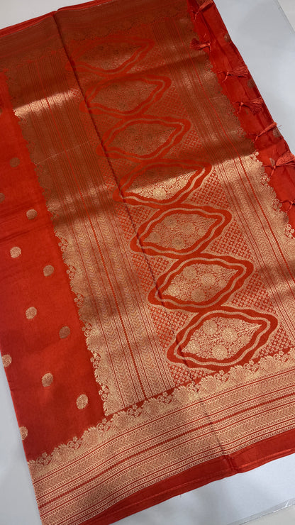 Tussar Georgette Saree with Border