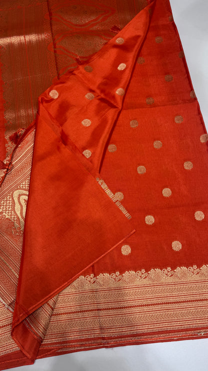 Tussar Georgette Saree with Border