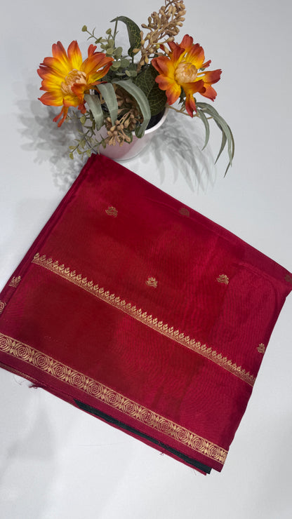 Semi Munga Crepe with Gap Border