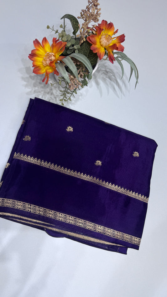 Semi Munga Crepe with Gap Border