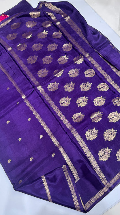 Semi Munga Crepe with Gap Border