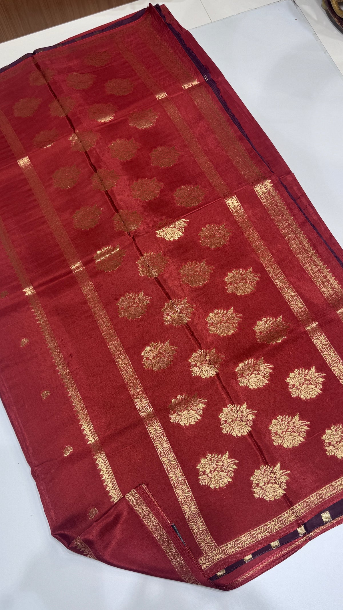 Semi Munga Crepe with Gap Border