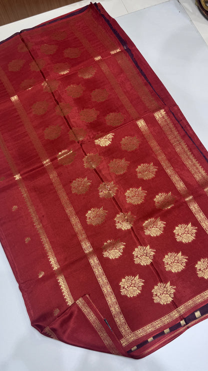 Semi Munga Crepe with Gap Border