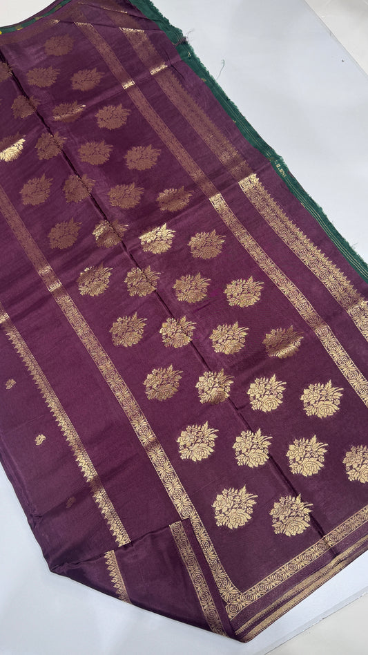 Semi Munga Crepe with Gap Border