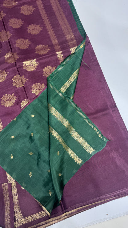Semi Munga Crepe with Gap Border