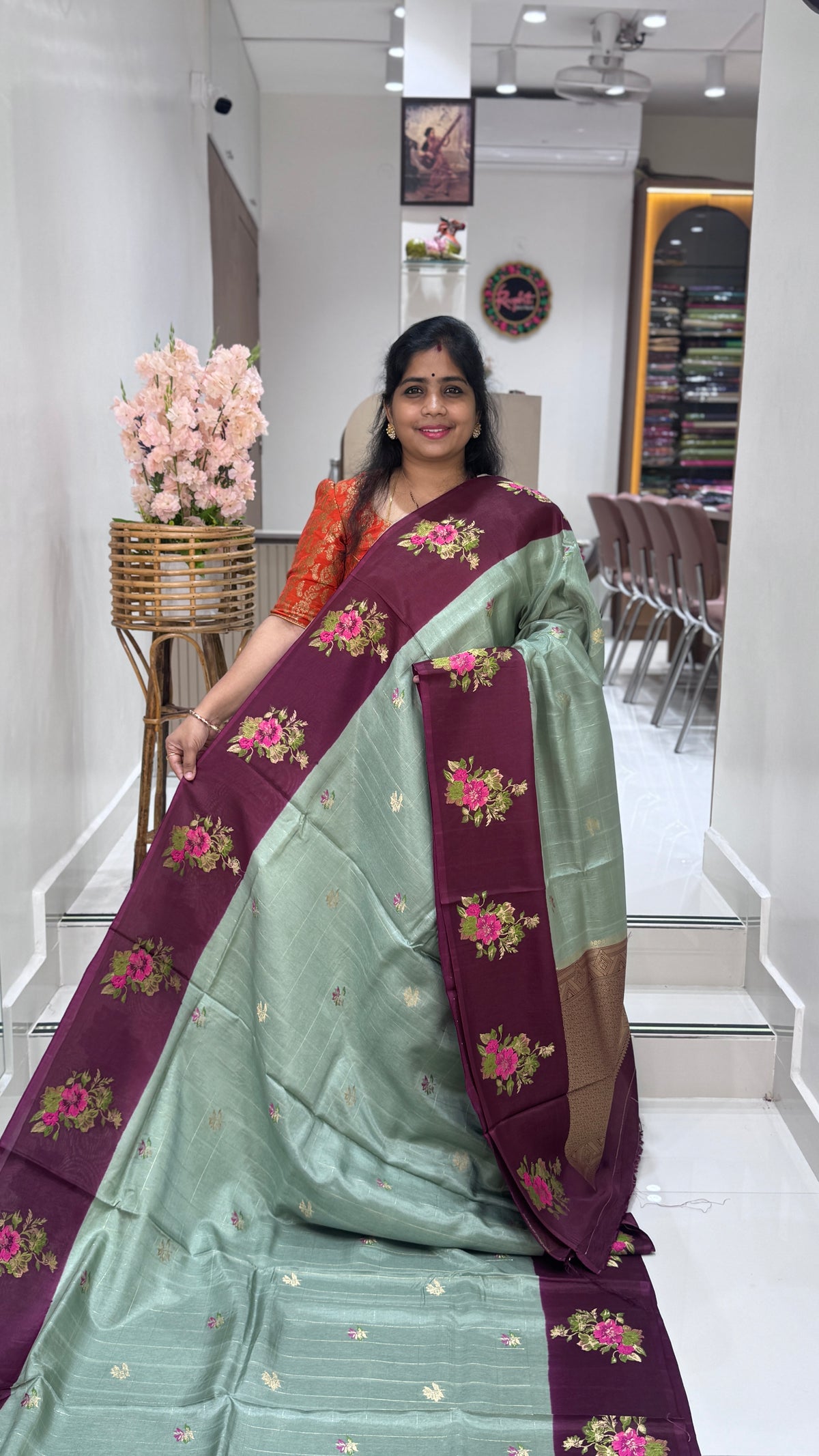 Semi Tussar Saree