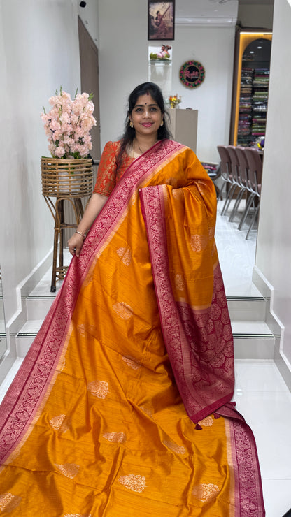 Semi Raw Silk Saree