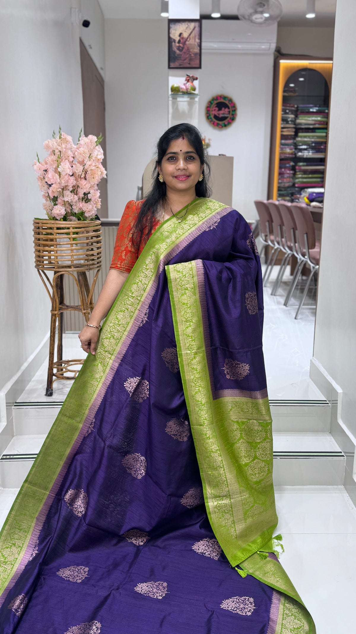Semi Raw Silk Saree