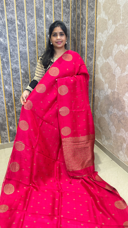 Tussar Georgette Saree with Motifs Border