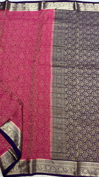 Banaras Wrinkle Geogrette Saree