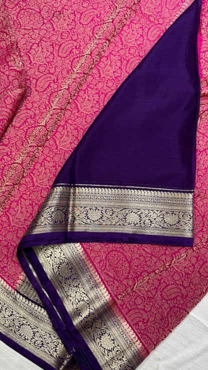 Banaras Wrinkle Geogrette Saree