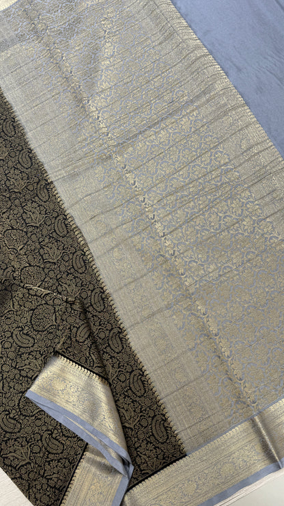 Banaras Wrinkle Geogrette Saree