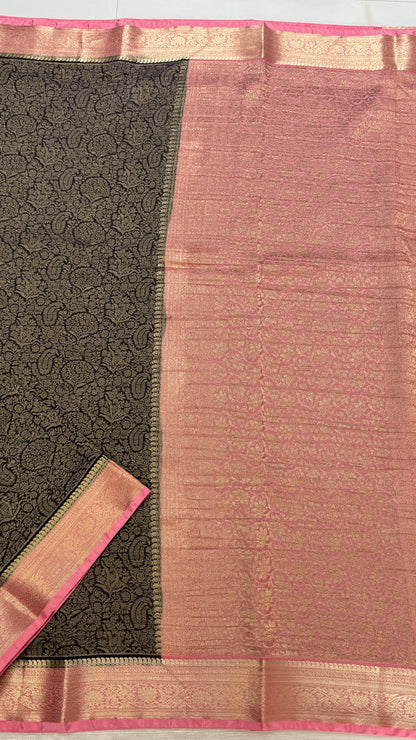 Banaras Wrinkle Geogrette Saree