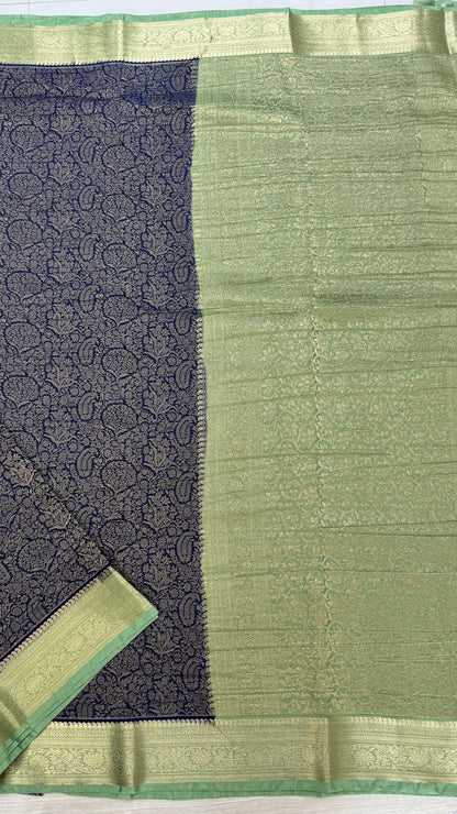 Banaras Wrinkle Geogrette Saree