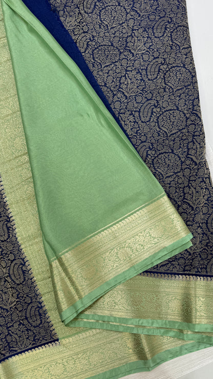 Banaras Wrinkle Geogrette Saree