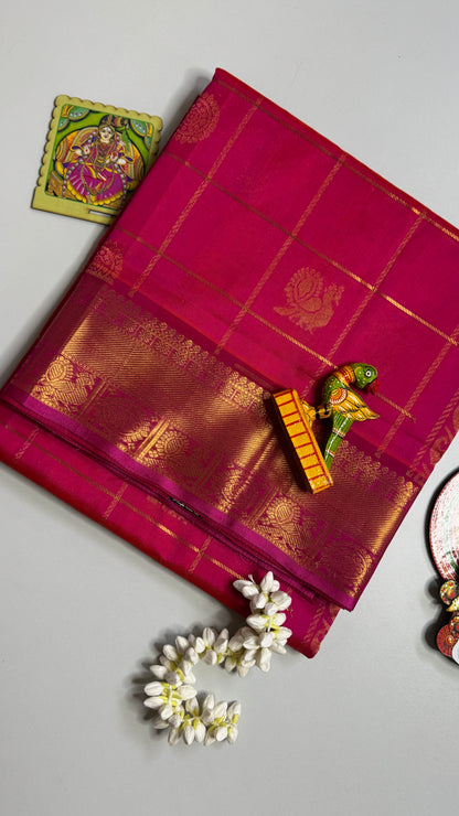 Mayil & Chakram Butta Pure Silk Cotton Saree