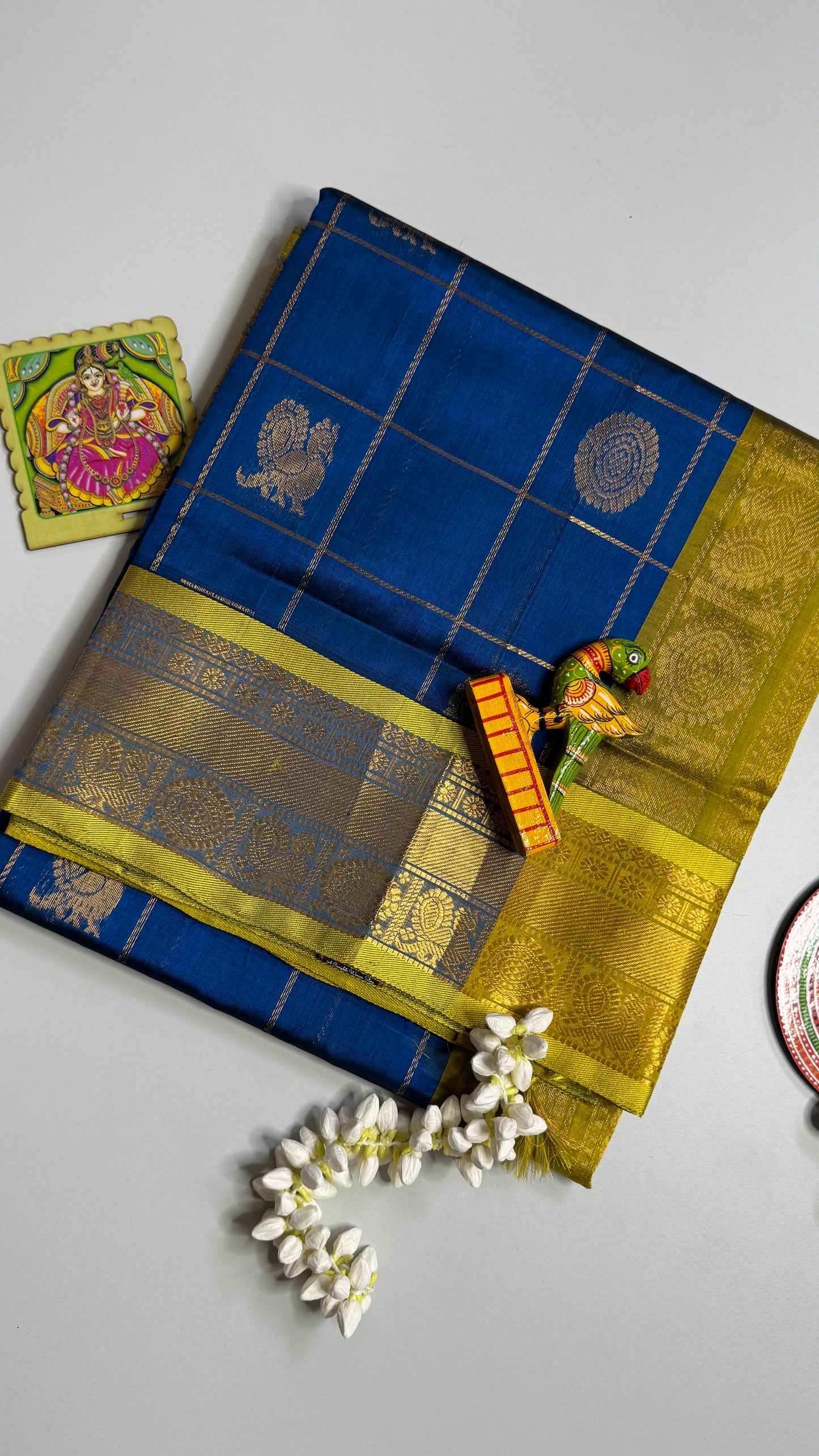 Mayil & Chakram Butta Pure Silk Cotton Saree