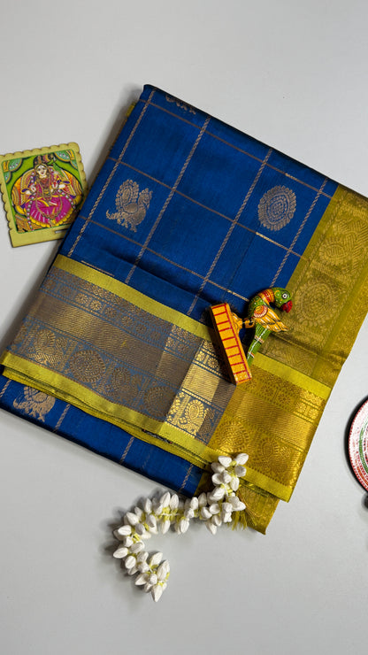 Mayil & Chakram Butta Pure Silk Cotton Saree