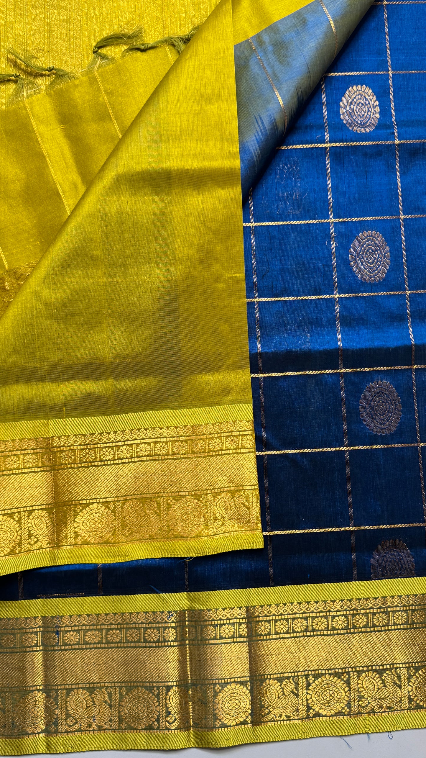 Mayil & Chakram Butta Pure Silk Cotton Saree