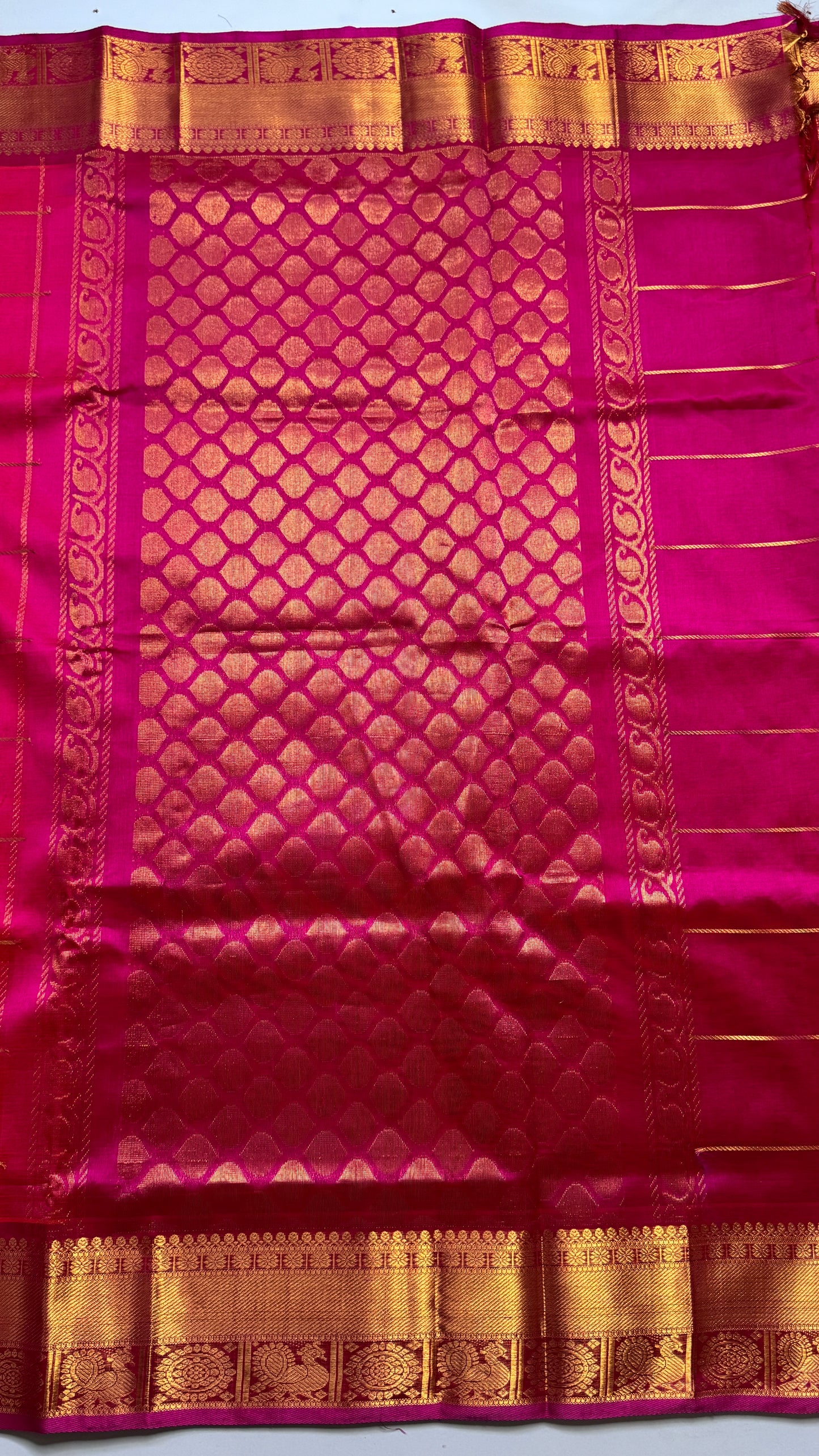 Mayil & Chakram Butta Pure Silk Cotton Saree