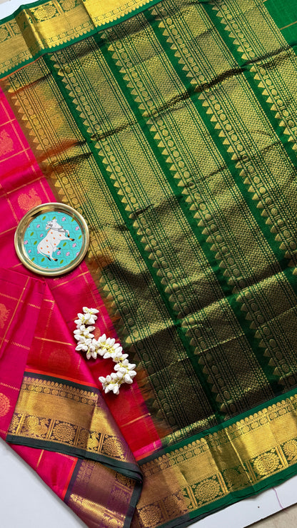 Mayil & Chakram Butta Pure Silk Cotton Saree