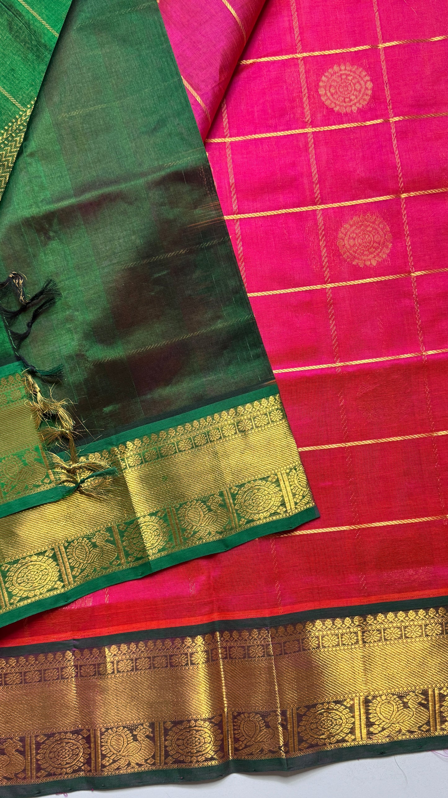 Mayil & Chakram Butta Pure Silk Cotton Saree