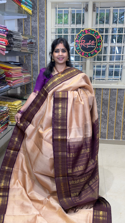 Zari Lines Pure Silk Cotton Saree