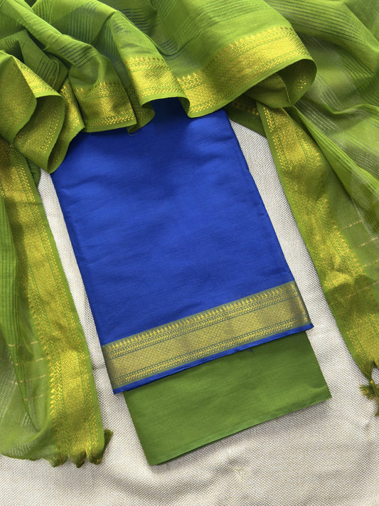 Mangalgiri Cotton Unstitched Salwar Suit