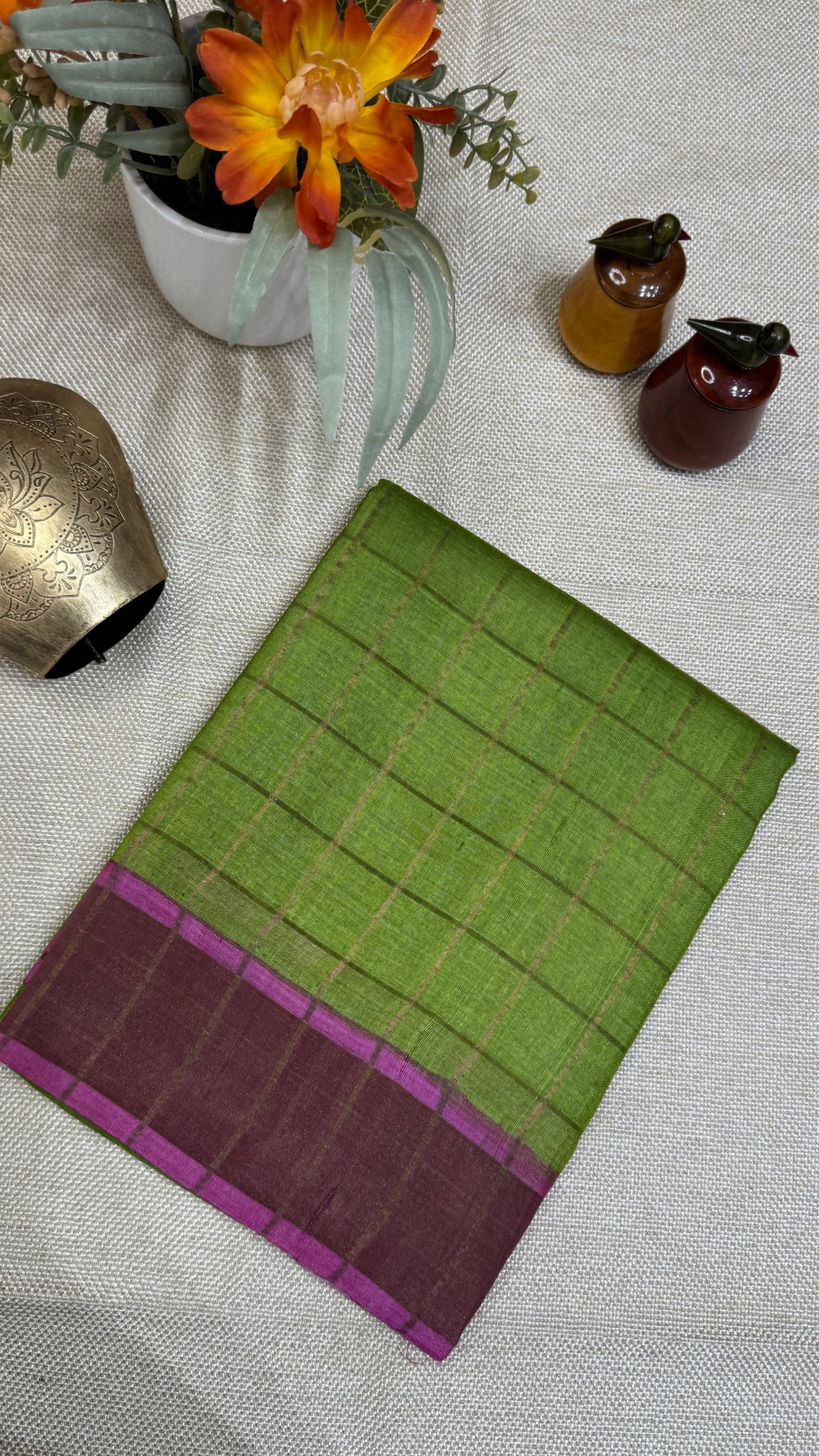 Handloom Pure Tussar Silk Saree