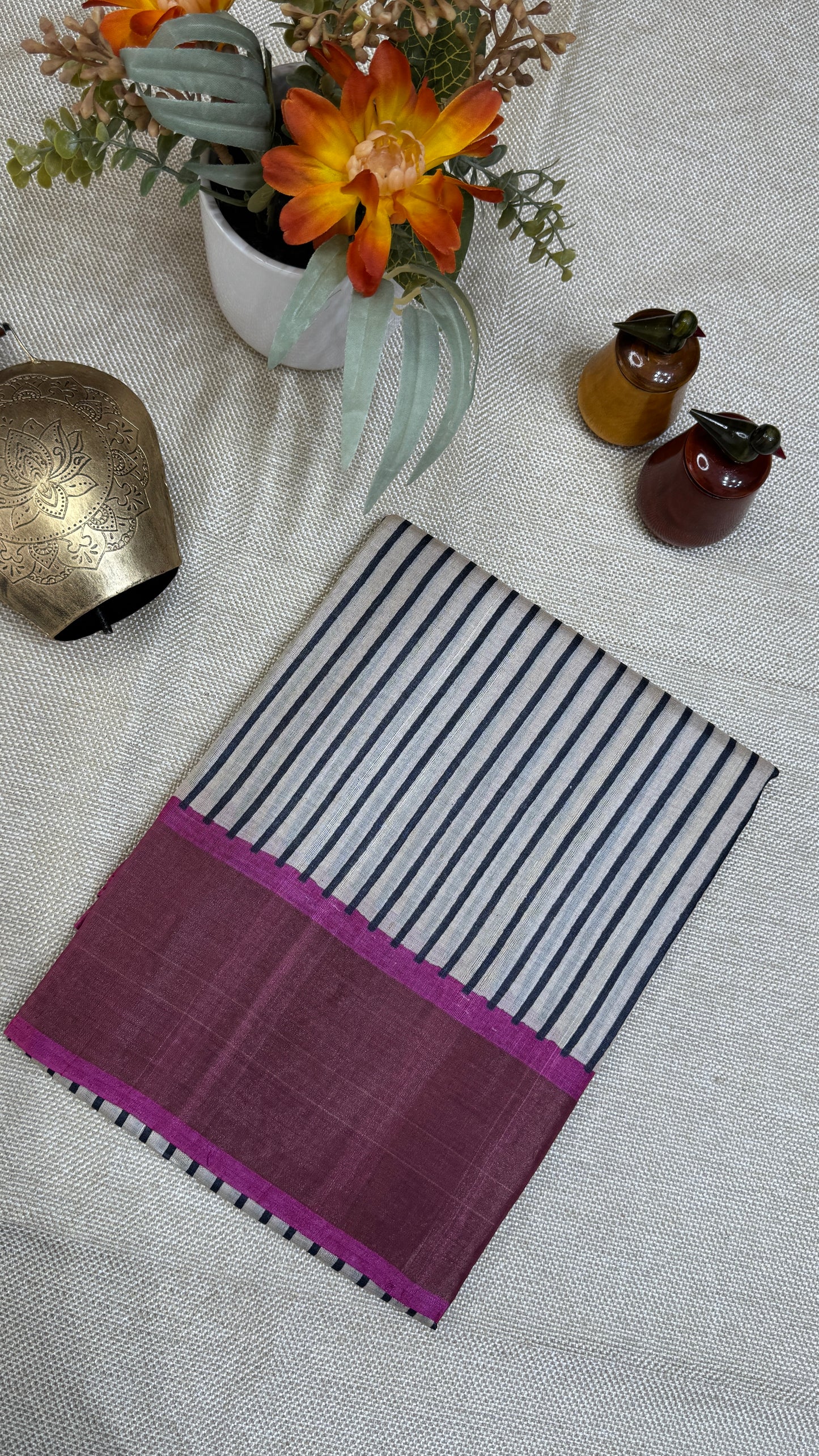 Handloom Pure Tussar Silk Saree