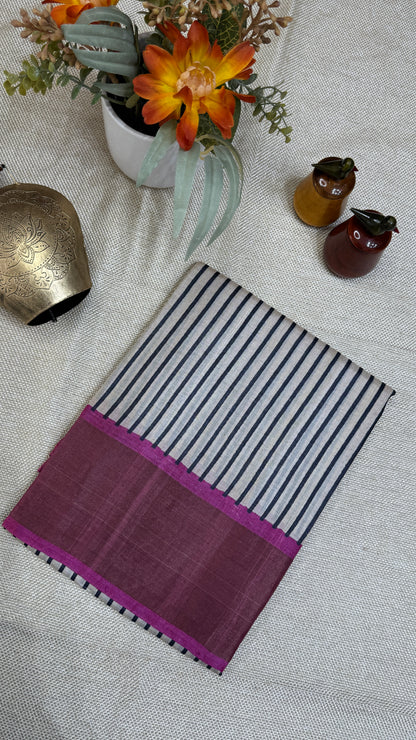 Handloom Pure Tussar Silk Saree