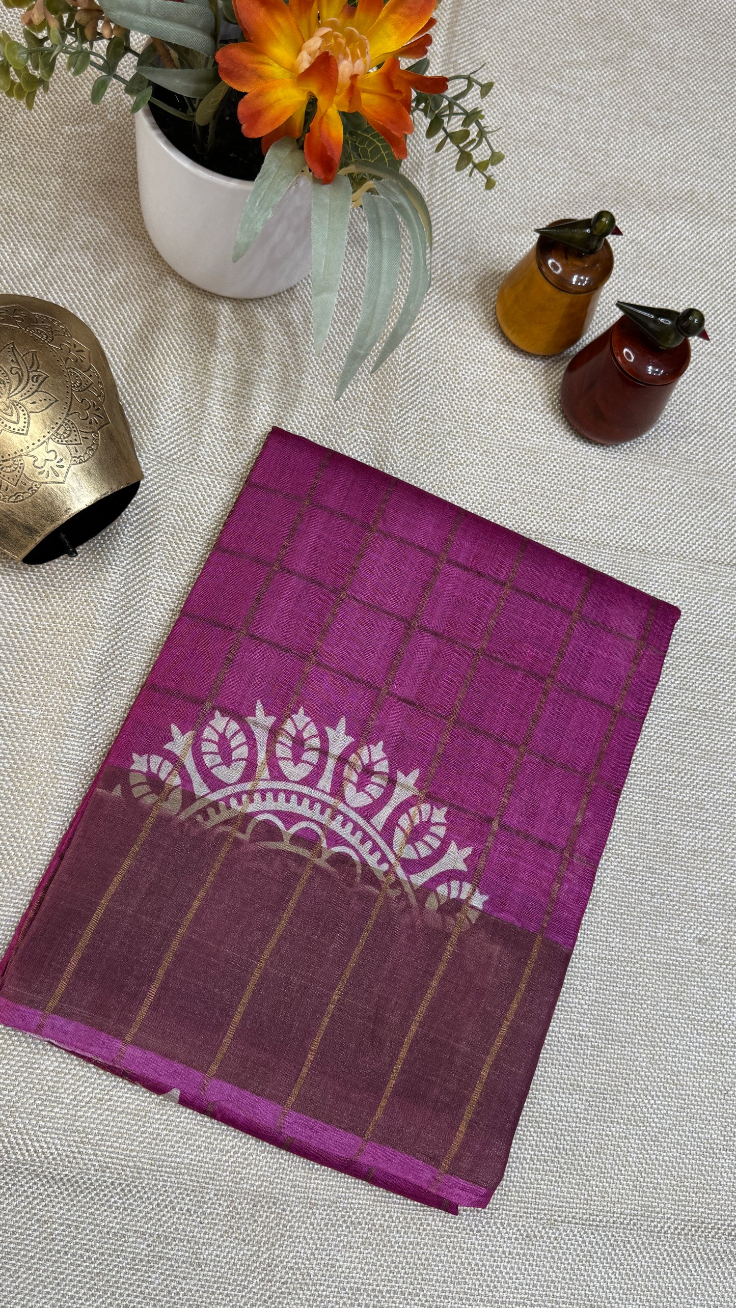 Handloom Pure Tussar Silk Saree