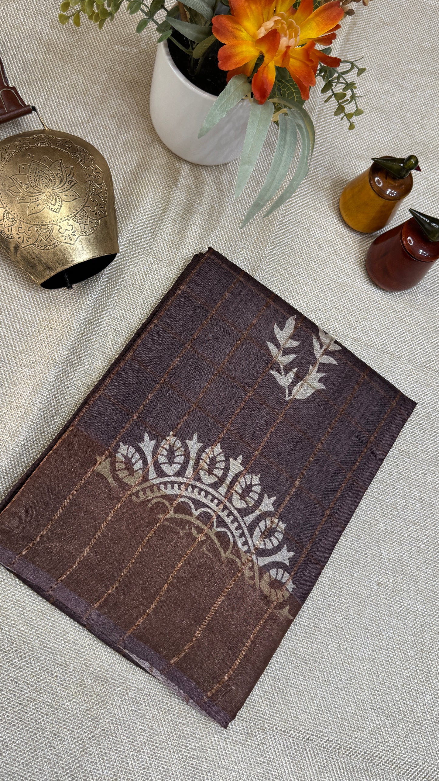 Handloom Pure Tussar Silk Saree