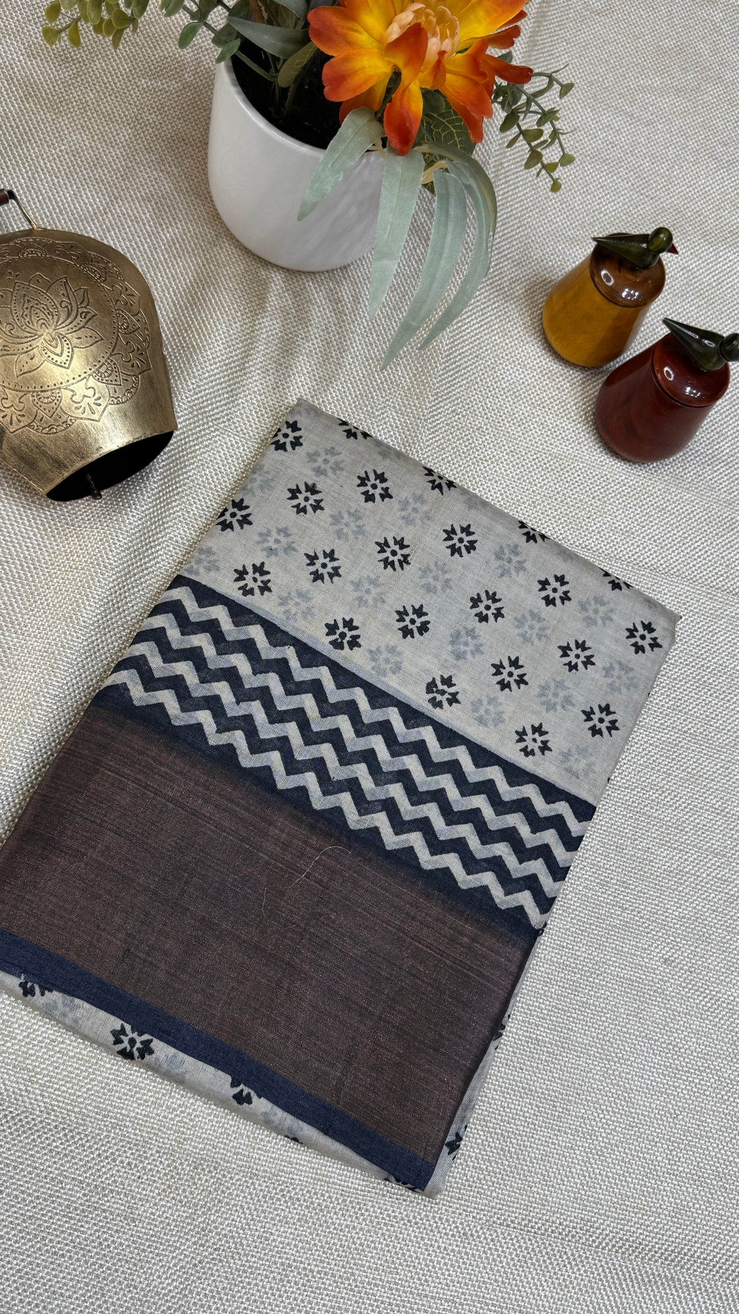 Handloom Pure Tussar Silk Saree