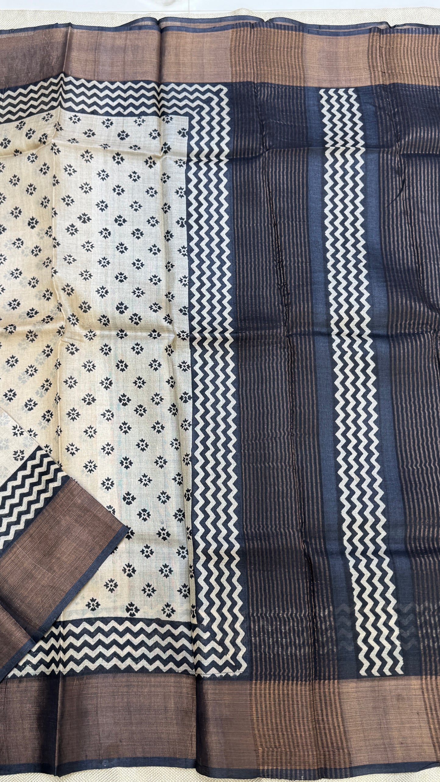 Handloom Pure Tussar Silk Saree