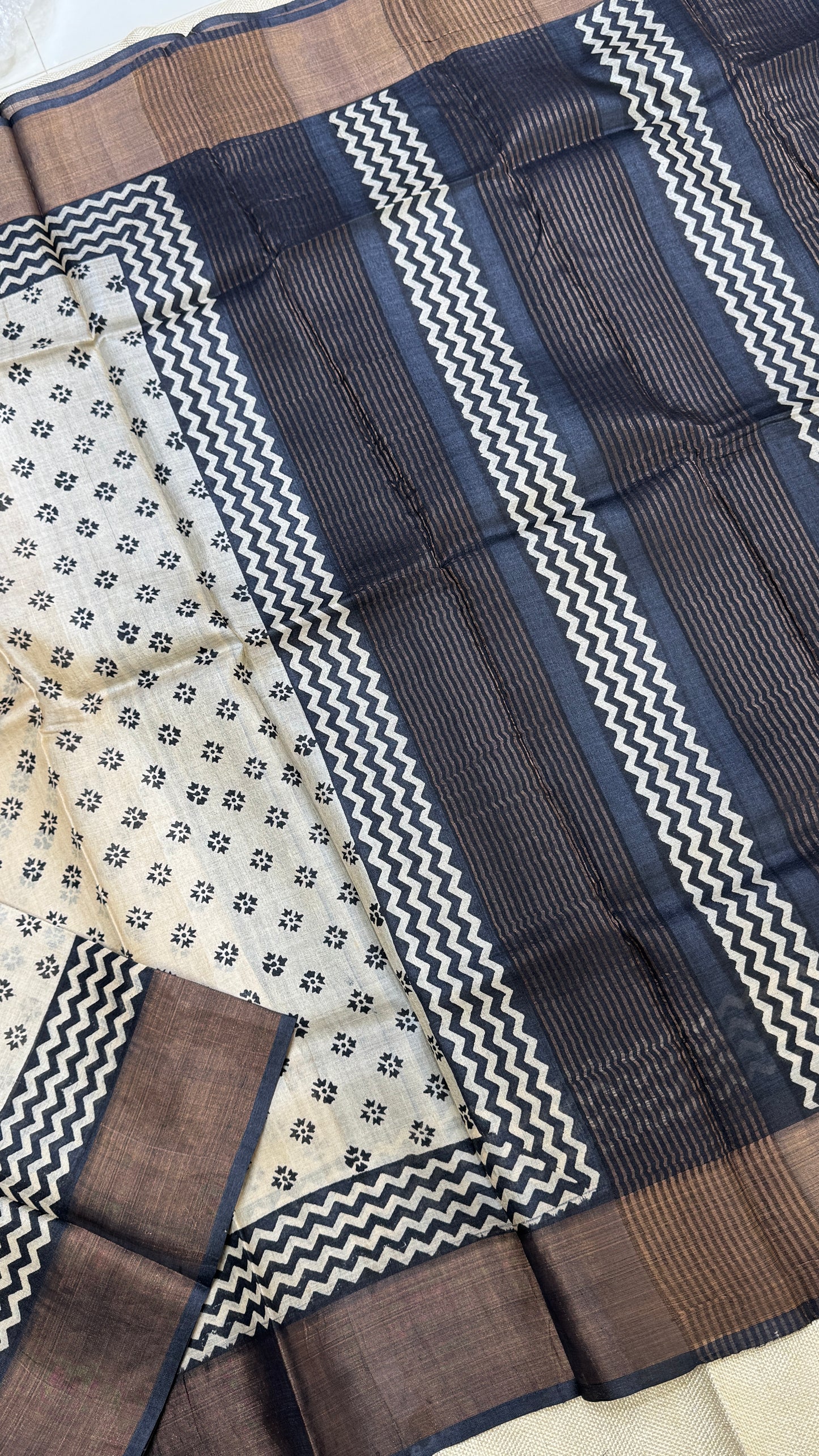 Handloom Pure Tussar Silk Saree