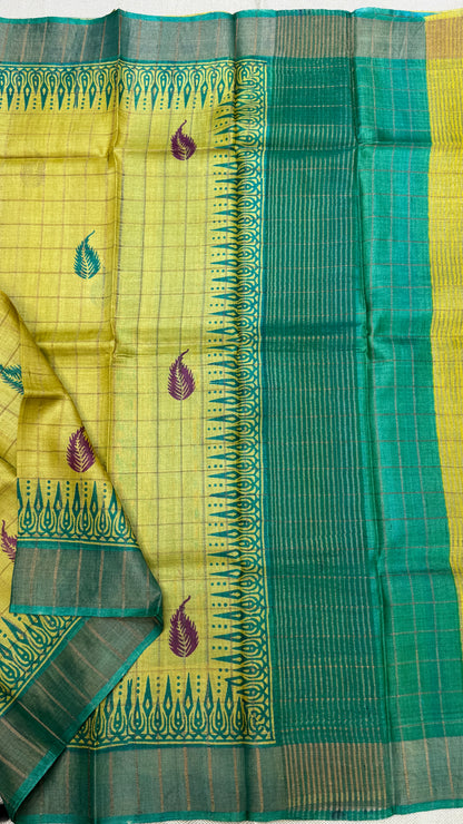 Handloom Pure Tussar Silk Saree