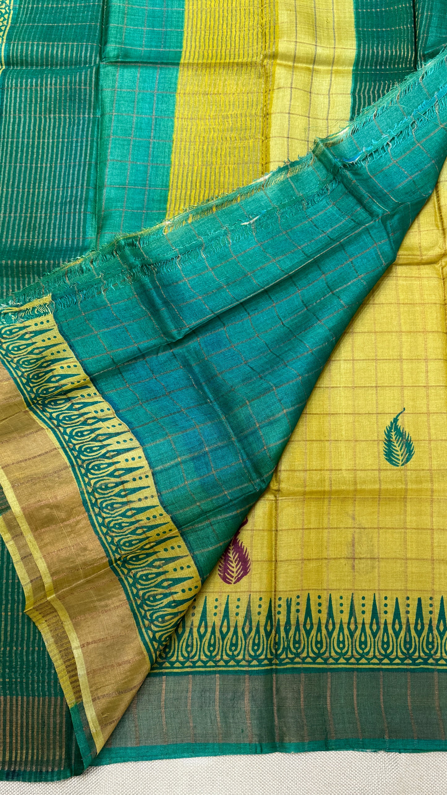 Handloom Pure Tussar Silk Saree