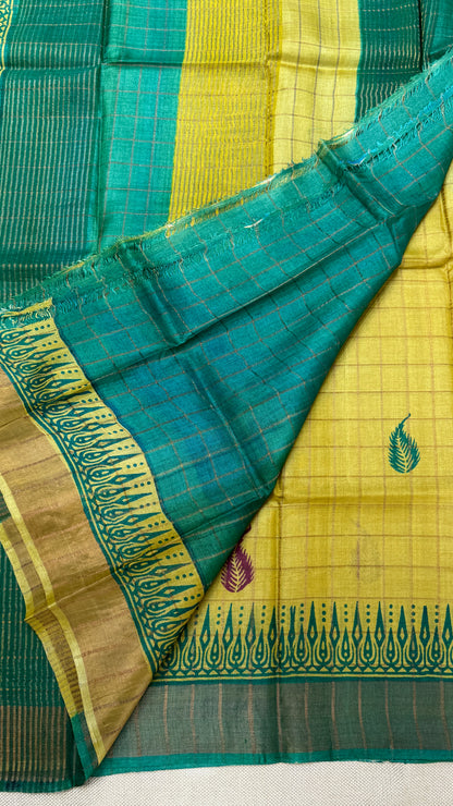 Handloom Pure Tussar Silk Saree