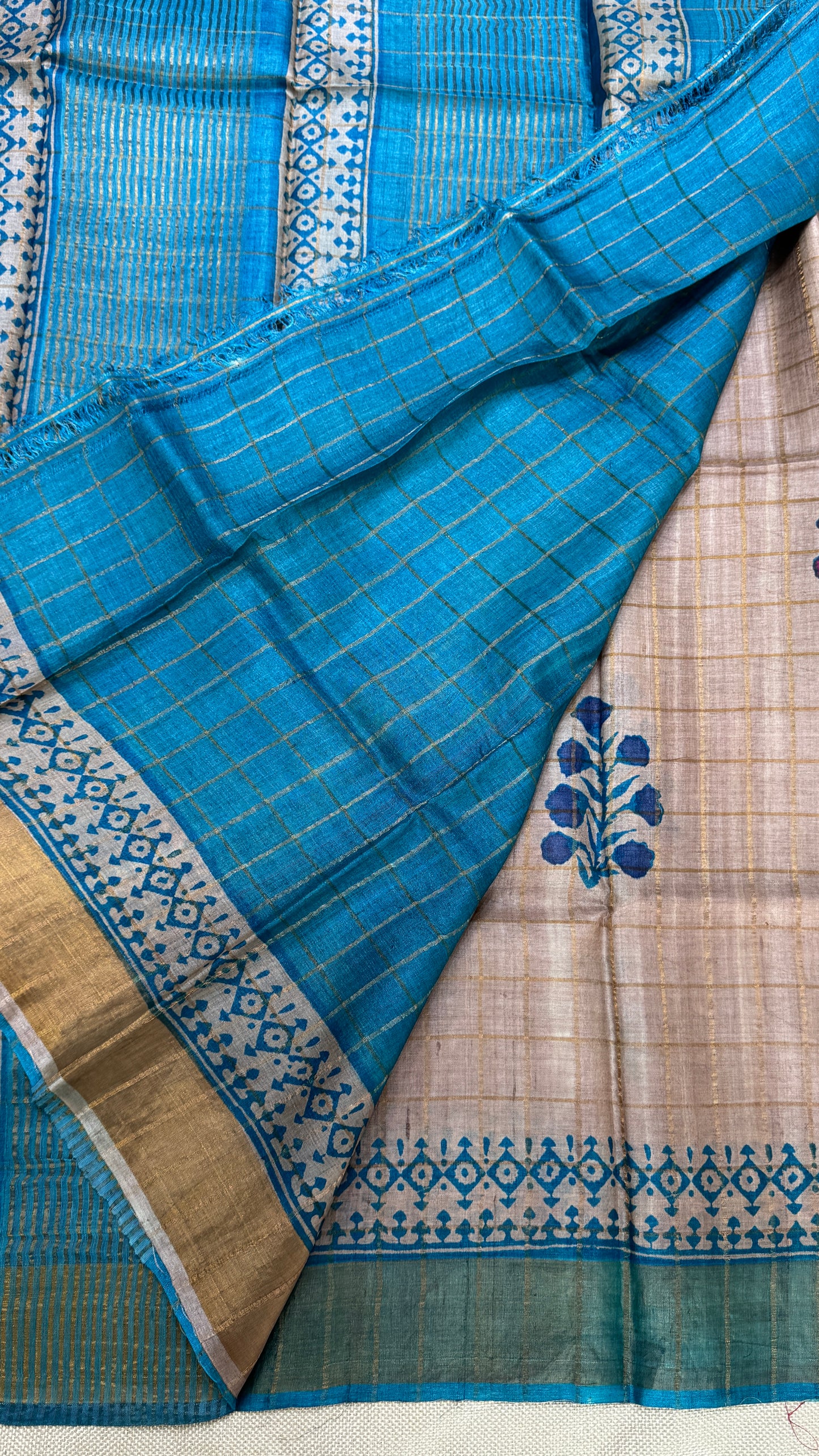 Handloom Pure Tussar Silk Saree